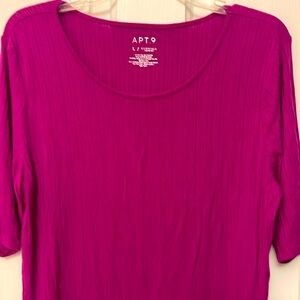 Magenta colored top
